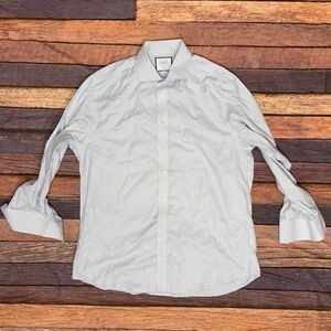 Charles Tyrwhitt Mens Slim Fit Long Sleeve Check Preppy Dress Suit Shirt